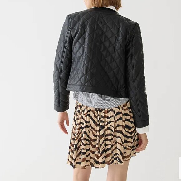 J.Crew Women’s Featherweight satin mini skirt in zebra stripe - Size 6 - Picture 3 of 11